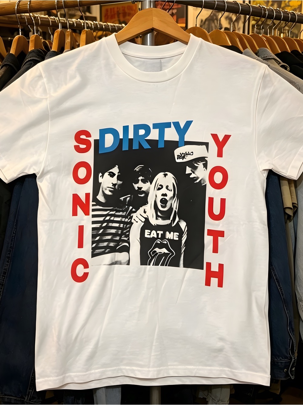 Sonic Youth Dirty 1990 tour t shirt 90